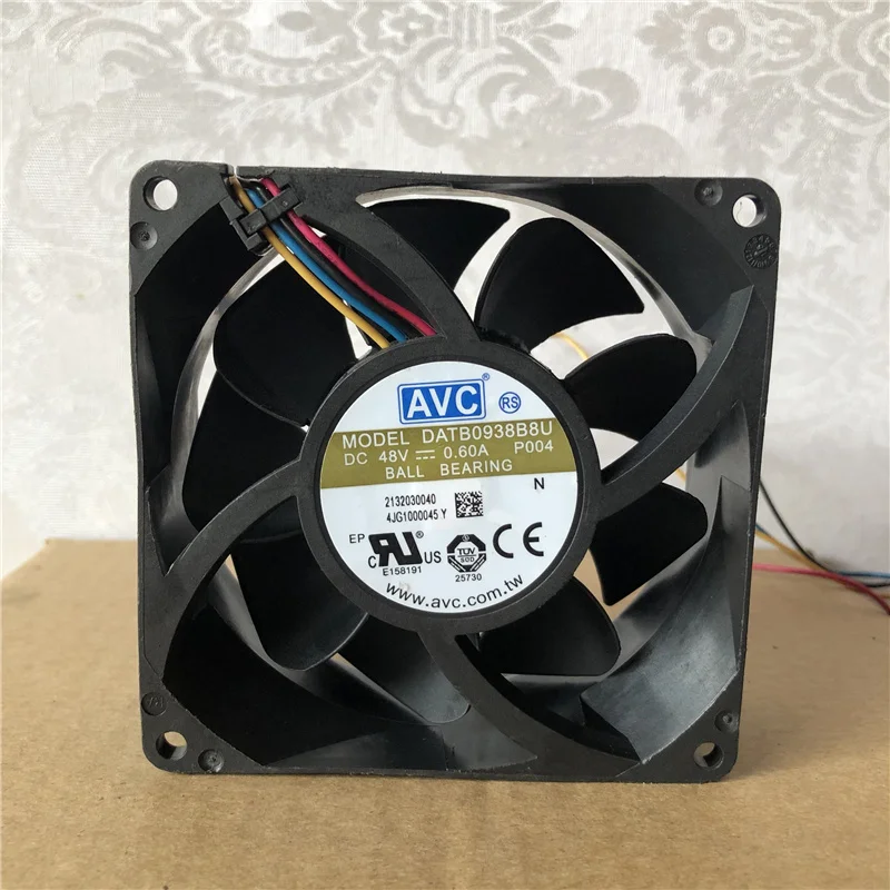 AVC DATB0938B8U 48V 0.60A 9038 9CM 4-wire 8U server air blower