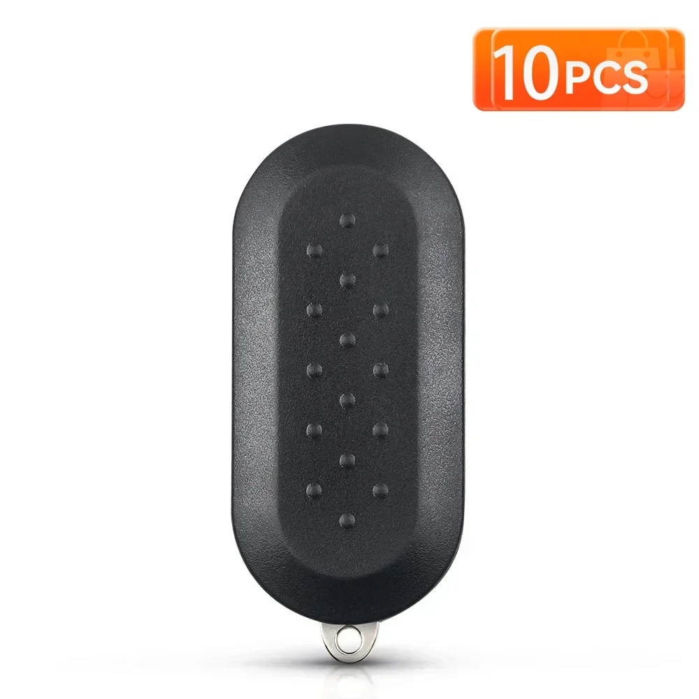 KEYYOU 10 قطعة لشركة فيات 500 باندا بونتو برافو 3 أزرار عادية الوجه البعيد مفتاح السيارة قذيفة فارغة الإسكان بدون مفتاح SIP22 شفرة