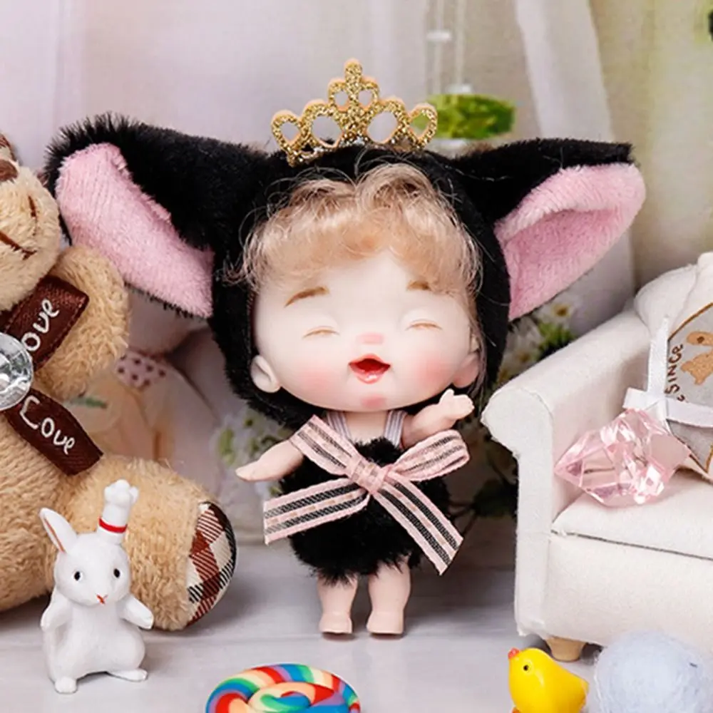 1/12 Skala BJD Puppen Kugelgelenk 10 cm Ob11 Puppen Kleidung Outfit Kleine Tier Figur Spielzeug Mini Puppen Spielzeug für Mädchen