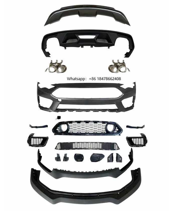 

The GT500 Bumper Bumper Is Suitable for Mustang's Modified Mach-1 Kit with a Mesh Tailpipe