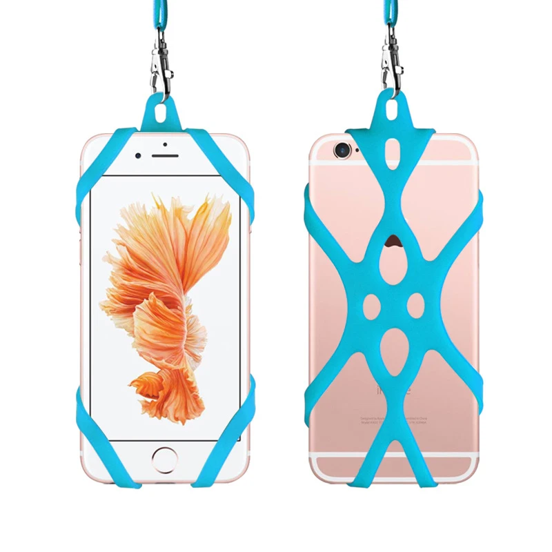 Универсальные чехлы для мобильного телефона с ремешком спортивный ремешок силиконовый шнурок для шеи мобильный телефон ремень анти-потерянный ремешок сцепление, цепочек на шею в форме аксессуары