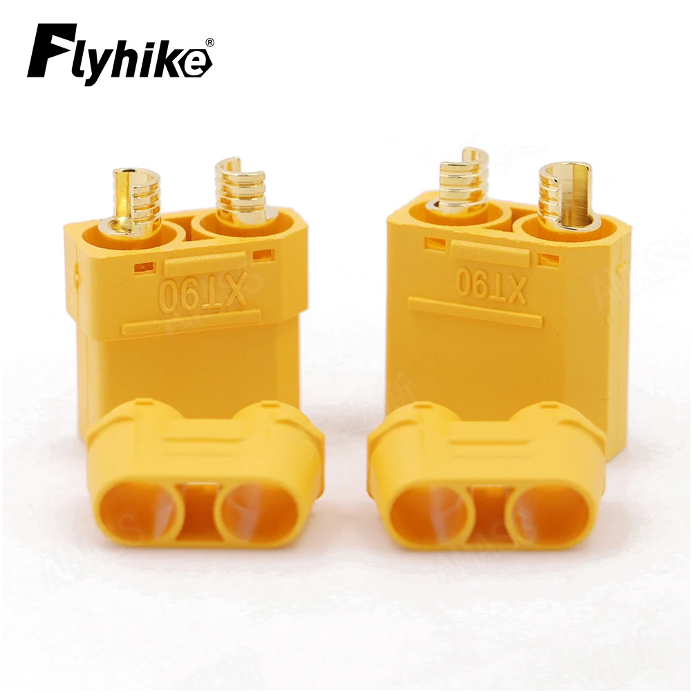 

2 Pair Amass XT90 Battery Connector Set 4.5mm Male Female Gold Plated Banana Plug For RC Model Battery Parts