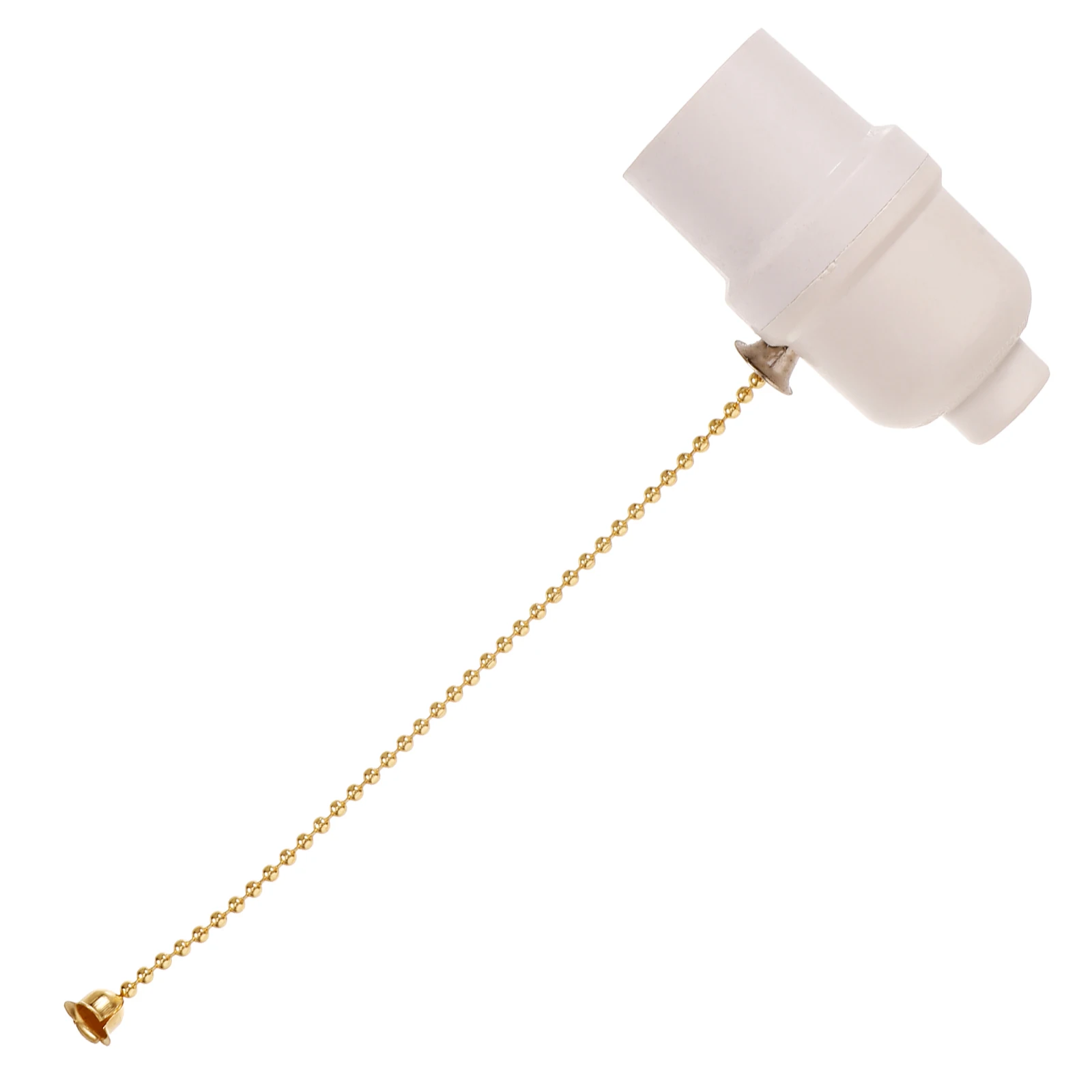 

Base Pull Chain Light Socket Lamp Holder White Golden Switch for Bulb DIY Home Lighting Screw Terminal Desk Lamp