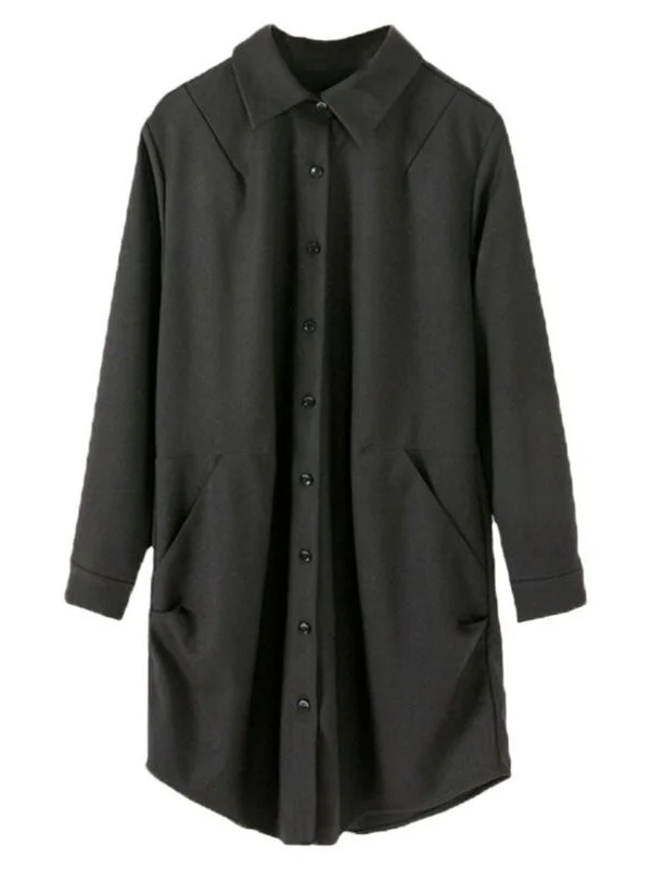 여성용 루즈 롱 스웨트 셔츠 가을 겨울 폴리에스터 원단 통기성 편안한 빈티지 스타일