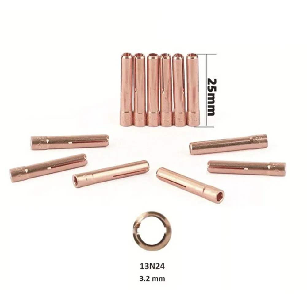 Tool Collet Torch Collet Versatile 25mm Brass Collet Tungsten Convenient Package Electrodes For WP9/20/25 TIG Welding