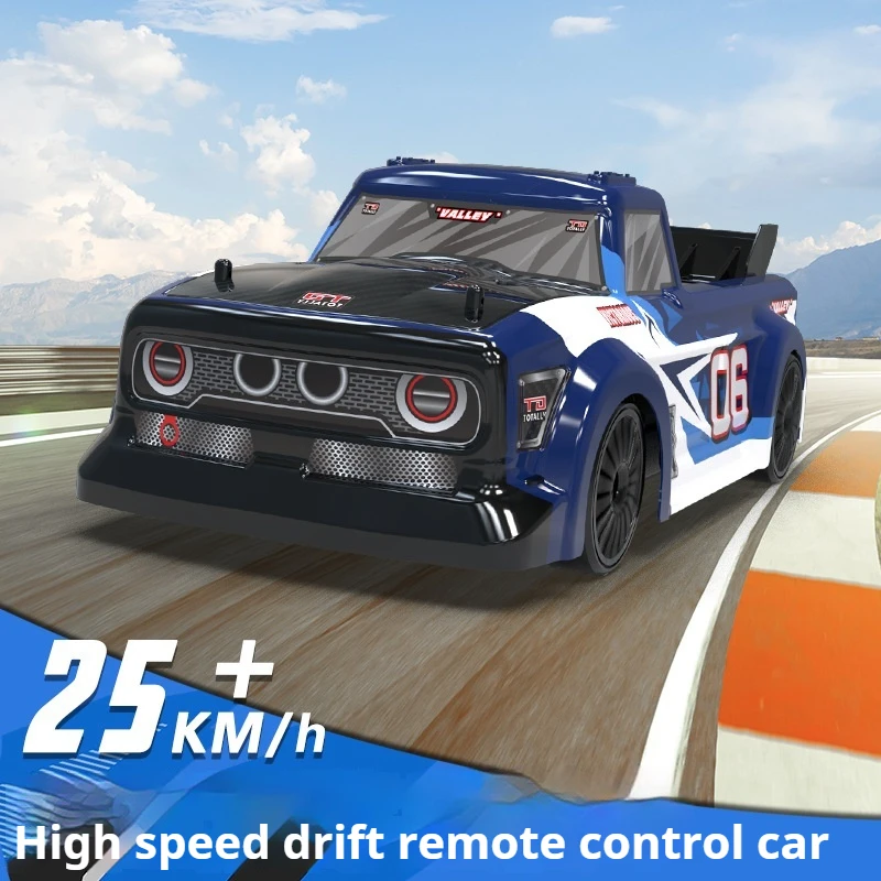 1:14 High Speed Drift Rc Remote Control Car With Led Lights Electric Four-Wheel Drive Pickup Truck High Quality Racing Kids Gift