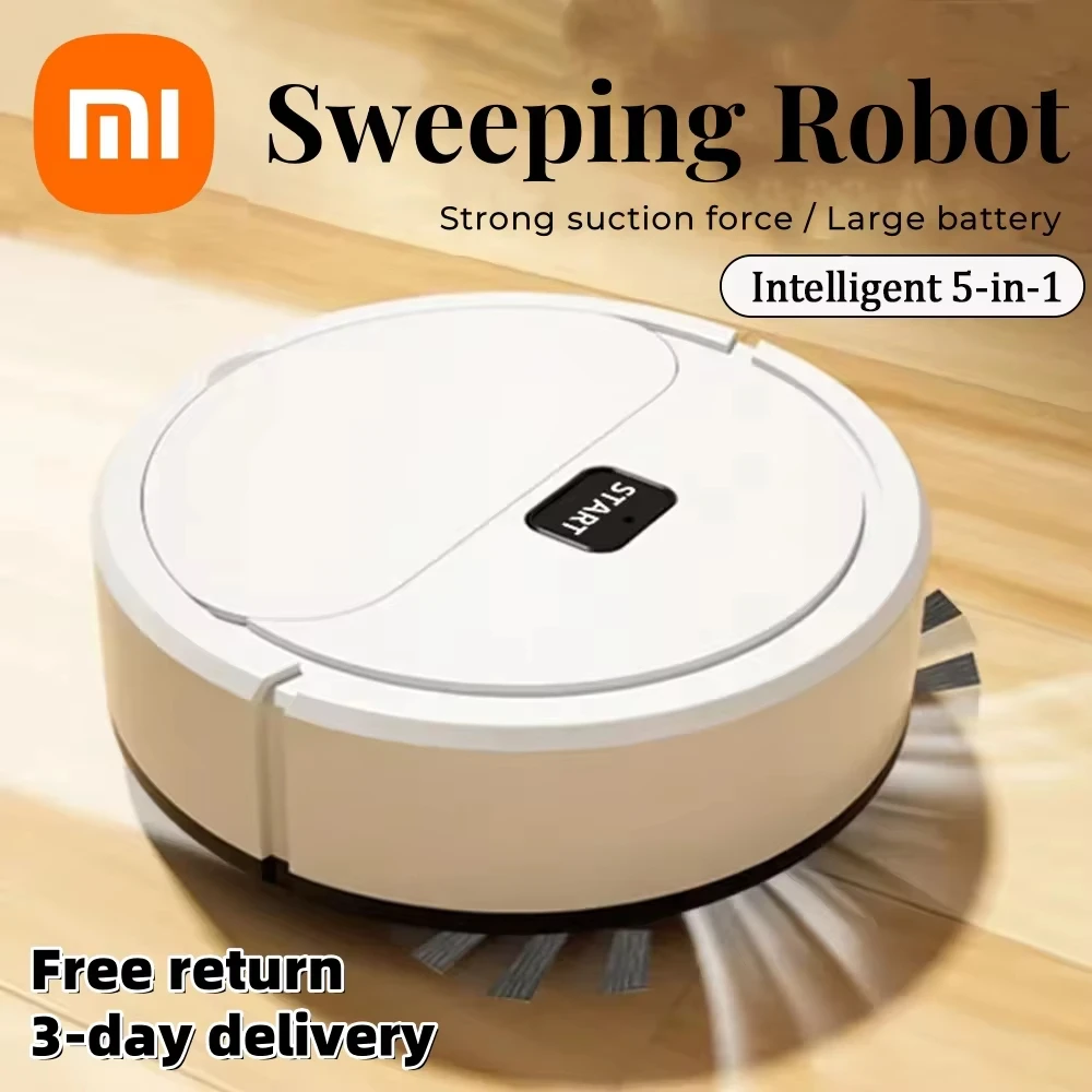 Xiaomi Inteligentny robot zamiatający Mini cichy odkurzacz Przenośna szczotka do zamiatania Mop Wielofunkcyjna maszyna czyszcząca 5 w 1 do domu