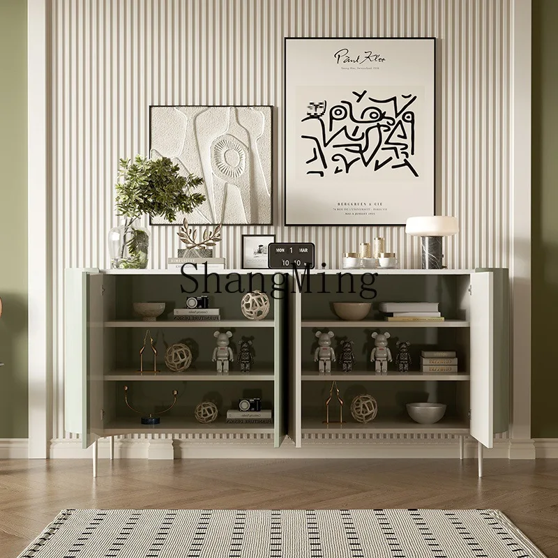 

FG bedroom entrance cabinet modern simple storage cream light luxury dining side cabinet