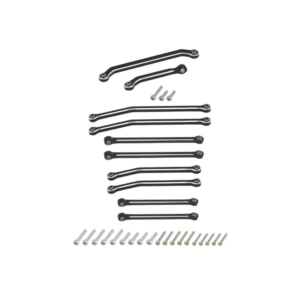 Aluminium skid link-stangen en stuurverbinding voor SCX30 auto's Upgrade-onderdelen 10 stks / set