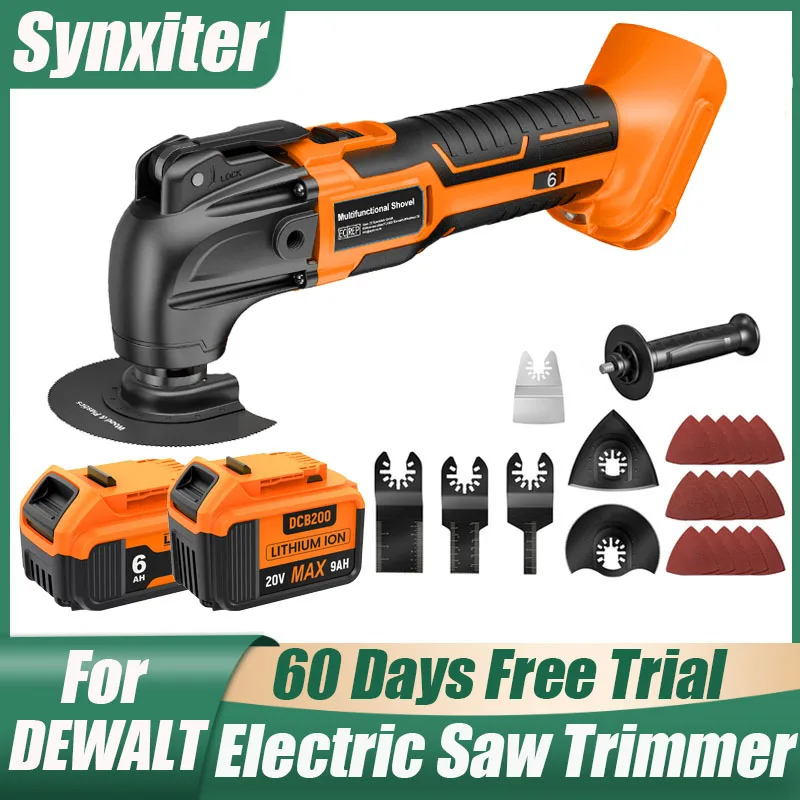 Oscillating Multi Tool For DEWALT DCB200 18V Battery Cordless Electric Saw Trimmer Wood Cutting Polishing Renovator Machine