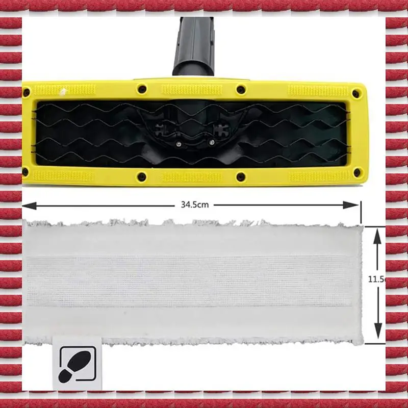 

A97G 2Set Microfibre Floor Cloth Set Microfibre Cover Set Colour Round Brushes For Karcher Easyfix SC2 SC 3 SC4 SC5 Steam