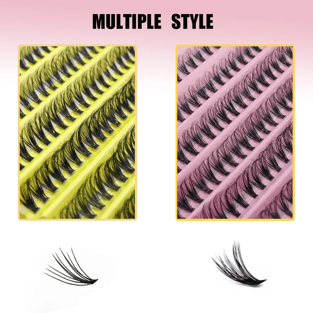 1 caixa/200 pacote 20/30d cílios extensão natural 3d russo individual cílios cluster ferramentas de maquiagem cílios de vison atacado