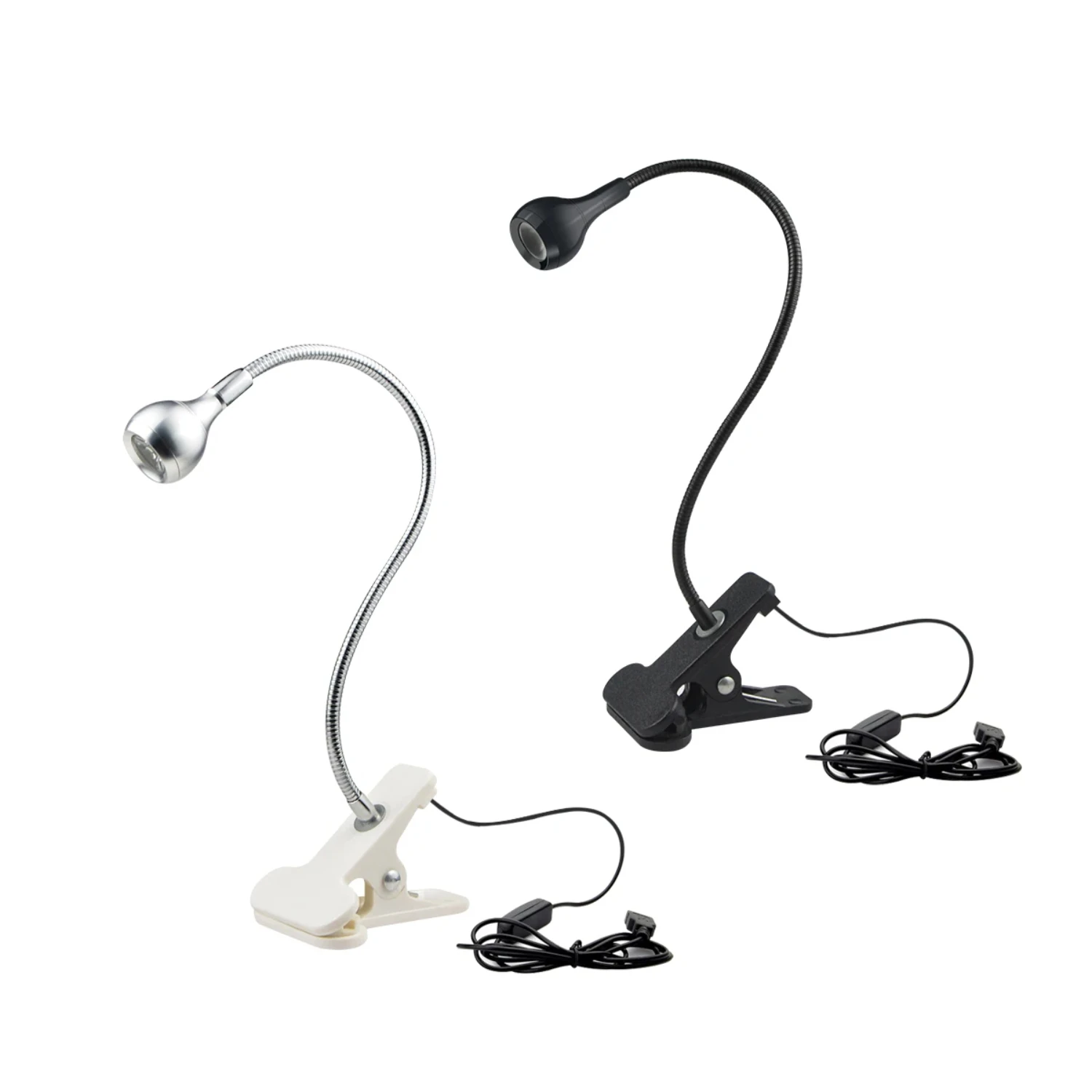 1W USB LED Reading Clip Desk Lamp  Children's Study Small Table Lamps Press Switch ° Free Bending Eye Friendly  Lights