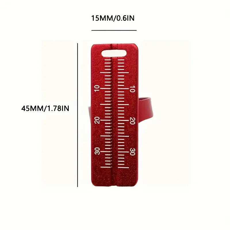 Régua Dental De Liga De Alumínio, Régua De Anel De Odontologia, Ferramenta De Medição Do Canal Radicular, Multi-Color, Ferramentas De Dentista