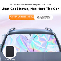 For VW Sharan Passat Caddy Touran T-Roc Accessories Car Windshield Sun Shade Blocks UV Ray Reflector Auto Window Sun Shade