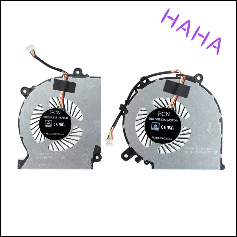 H+New Laptop CPU GPU Cooling Fan For War God ZX6 911GTS  NB50TK1 NB60 NB70 K670E G6 D3 E3 Shinelon DD2 DC2 Plus ZX6 CP5S1 Cooler