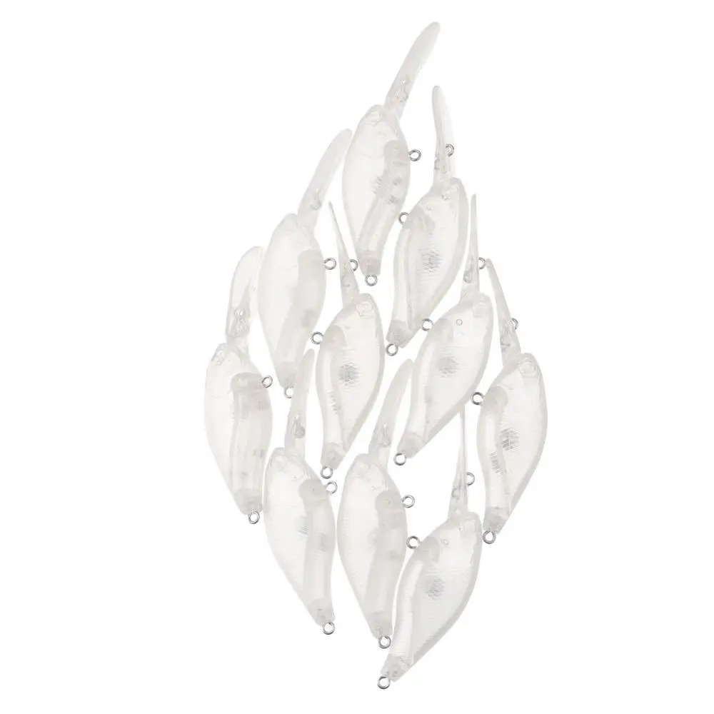 

10Pcs Transparent Fishing Gear Crankbait Fishing Lure Fake Bait Fishing Wobbler Hard Bait