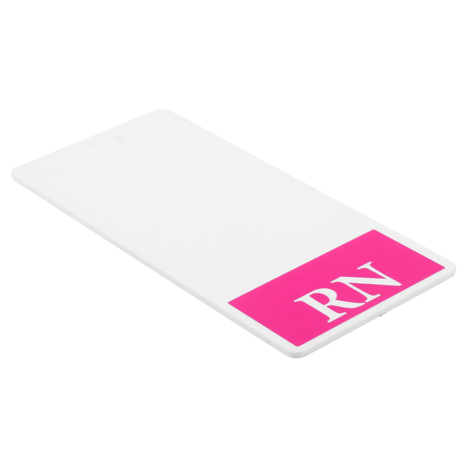 Rigid Plastic Id Badge Holder Vertical Nurse Role Card Waterproof Name Tag Protector Hospital Staff Id Backer Healthcare