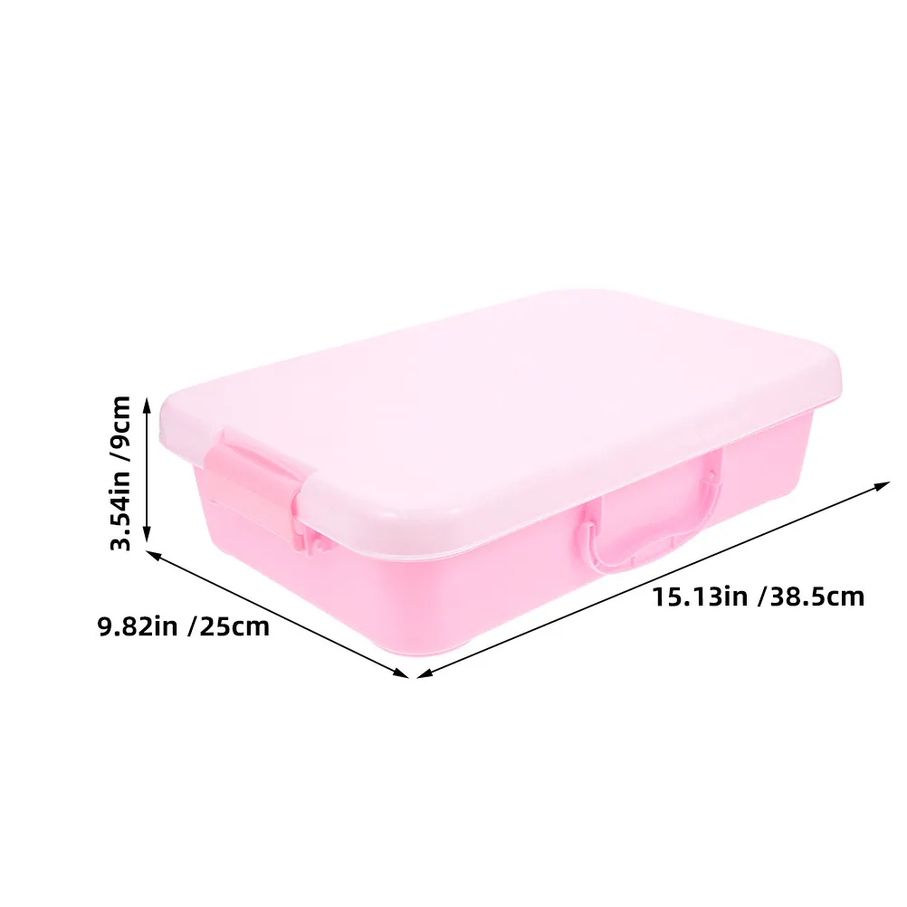 2Pcs Childrens Sand Tray with Lid - Portable Plastic Sandbox for Sensory Play Sand Tools and Creative Learning