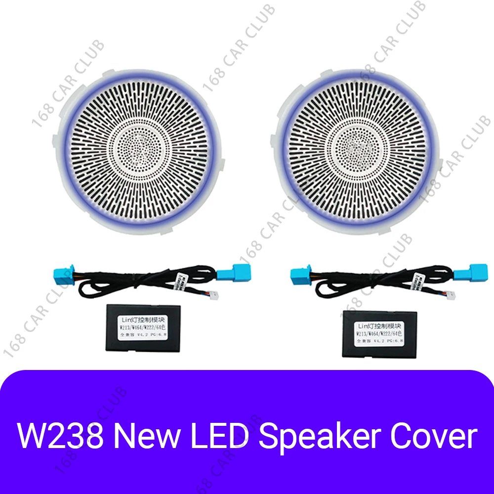 Led Lucht Ventilatieopeningen 3d Draai Tweeter Luidspreker Voor Mercedes Benz W213 W238 E53 E63 E-Coupe Auto 64 Kleuren Lnterior Decoratieve Verlichting