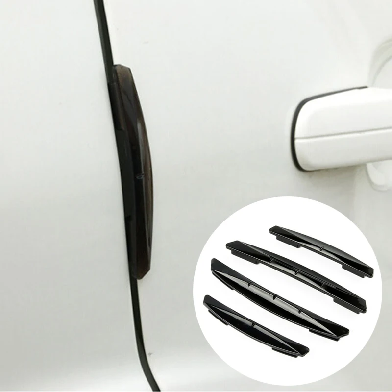 

4Pcs/set Auto Door Edge Guards Trim Molding Protection Strip Car Stickers Anti-Scratch Car Crash Barriers Door Guard Collision