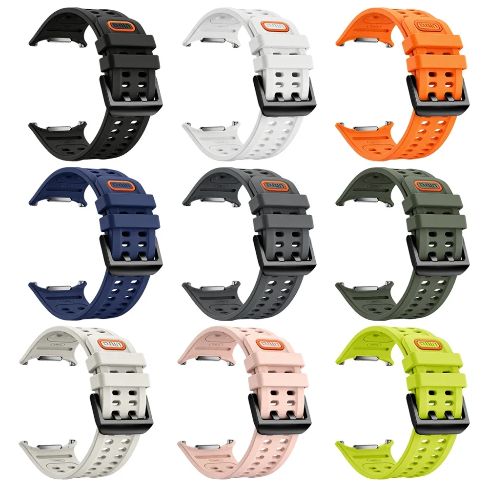 Armband für Samsung Galaxy Watch Ultra 2, 47mm Sport-Silikon-Ersatzarmband, atmungsaktives Armband, Galaxy Watch 2026 Ultra Zubehör – Detail 15