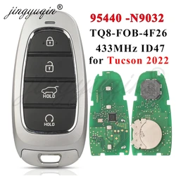 kowania jingyuqin Smart Remote Car Key 95440-N9032 для Hyundai Tucson 2022 4 кнопки 433 МГц HITAG 3 ID47 Chip Keyless Go Control Fob