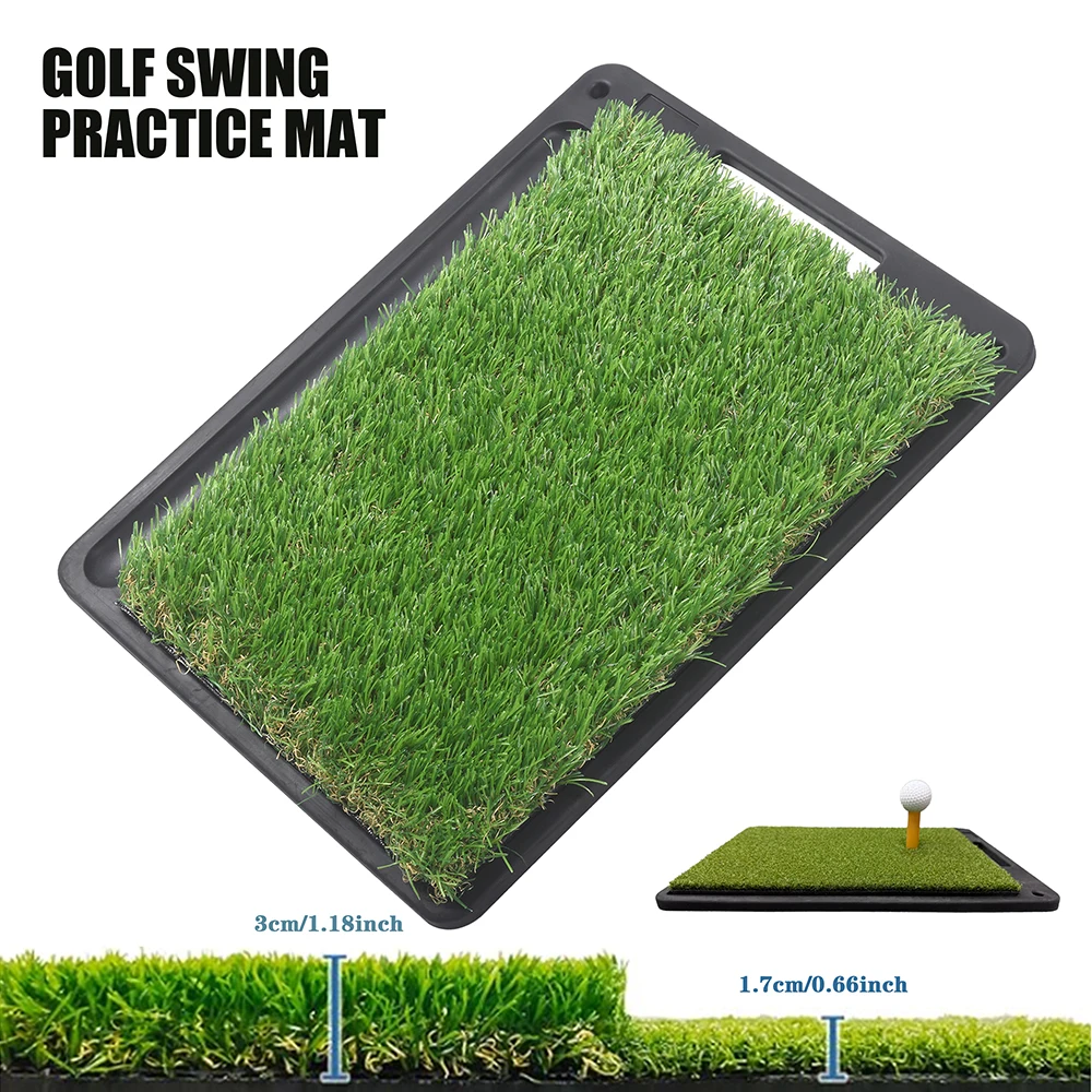 tapis-de-frappe-de-golf-2-en-1-gazon-artificiel-realiste-aide-a-l'entrainement-pour-les-golfeurs-utilisable-en-interieur-et-en-exterieur
