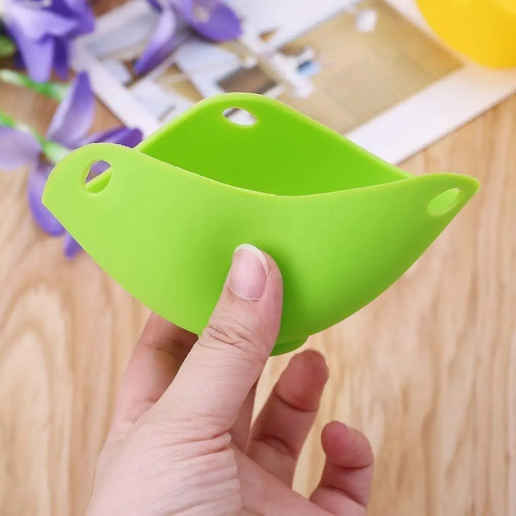 5pcs Silicone Egg Poacher Poaching Pods Pan Mould Kitchen Cooking Tool