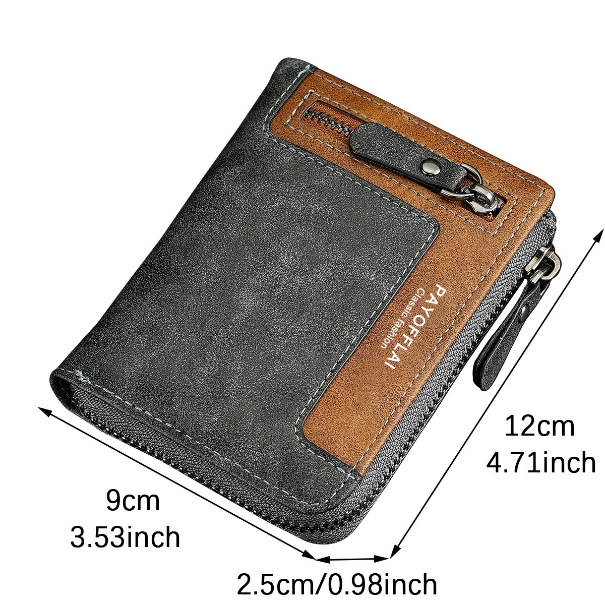 محفظة رجالية لعام 2025 من العلامة التجارية الفاخرة الشهيرة مع جيب للعملات المعدنية، حافظة محفظة قصيرة من الجلد الصناعي عالي الجودة