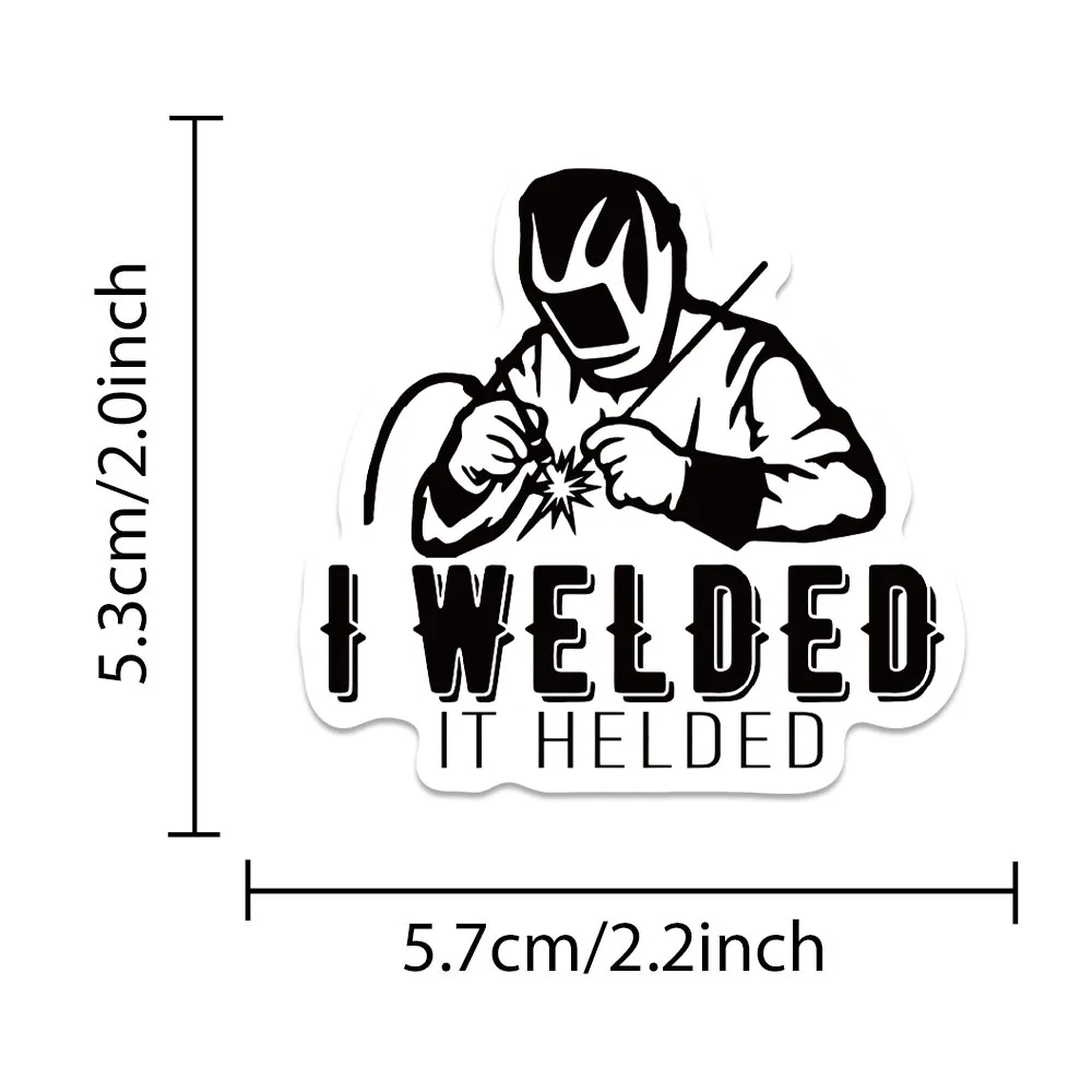 50PCS Welding Worker Stickers Cartoon Graffiti Decals For Laptop Phone Suitcase Skateboards Notebook Refrigerator Stickers Toy - Image 4