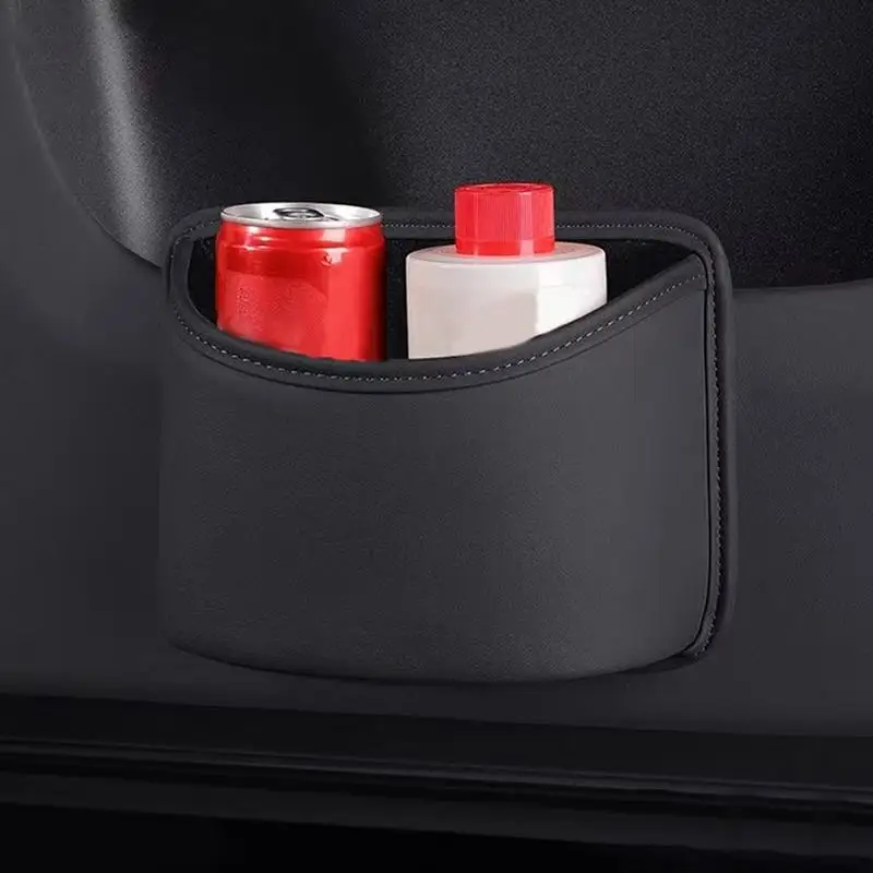 Car Trash Can For Back Seat Auto Trash Can Interior Car Garbage Bin Car Organizer Leakproof Multipurpose Car Organizers image 4