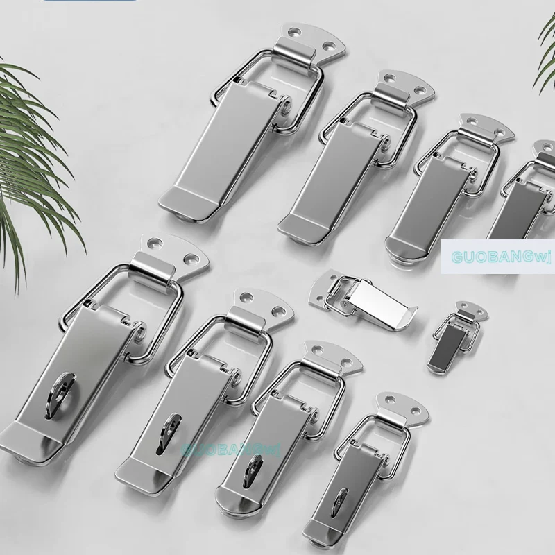 

Thickened 304 Stainless Steel Spring Latch Drawbolt Catch, Quick Release Lock for Tool Box Case Cabinet 1PCS