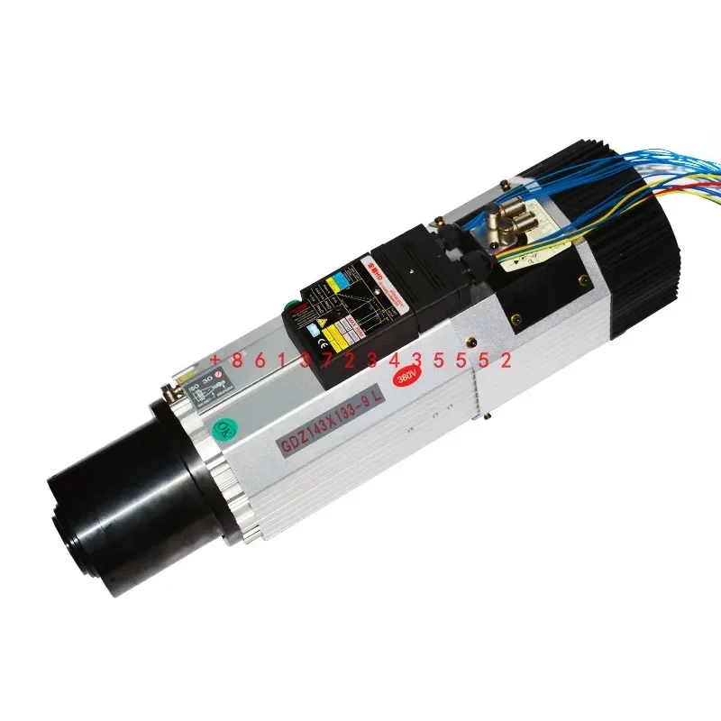 آلة الحفر أداة أوتوماتيكية تغيير ملحقات محرك المغزل 9KW/380V/24000 دورة في الدقيقة 4-level ISO30 طاقة المغزل الكهربائي