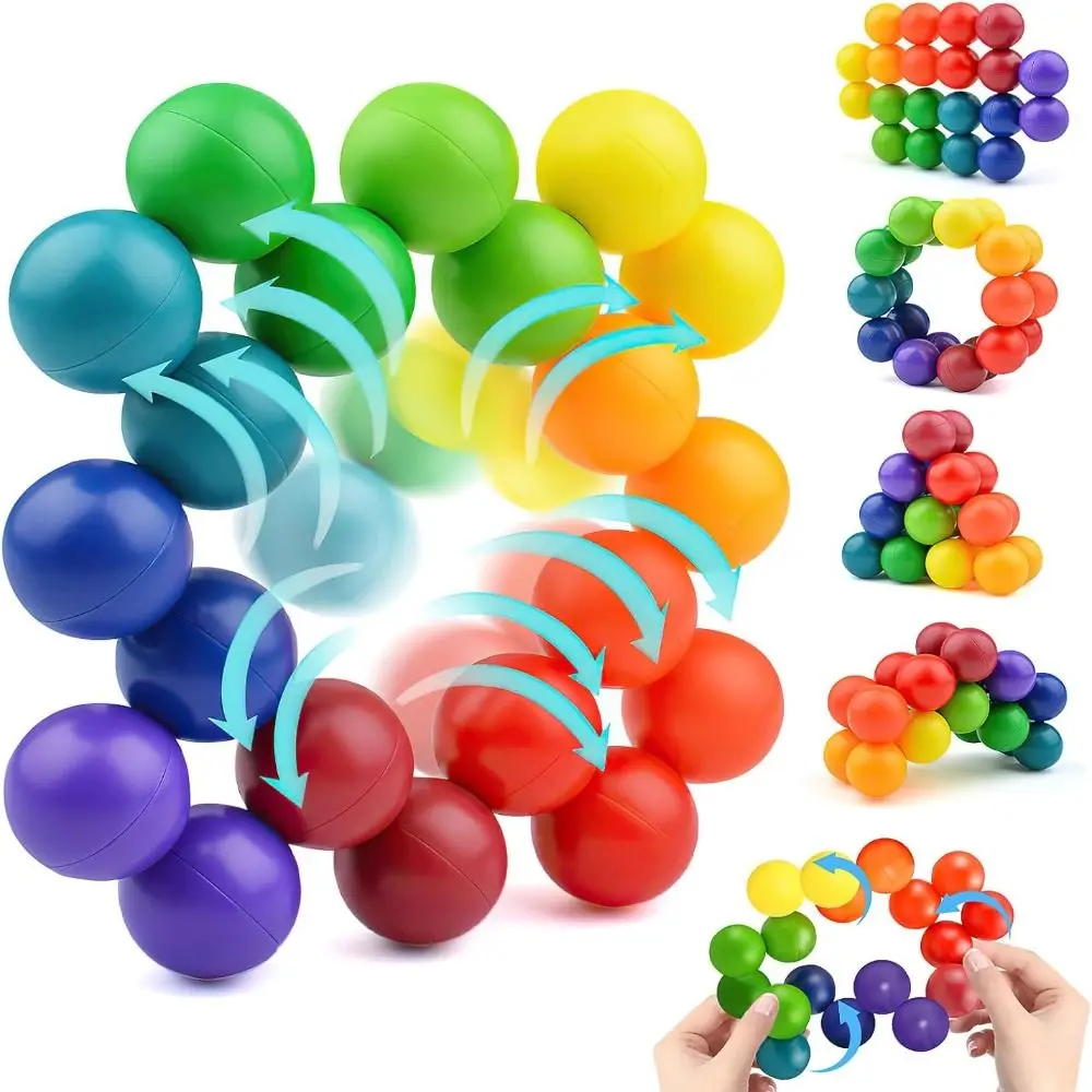 ADHD Quiet Toys Sensory Toys Rainbow Color Stimulate Imagination Autism Sensory Toys for Stress Relief Waterproof