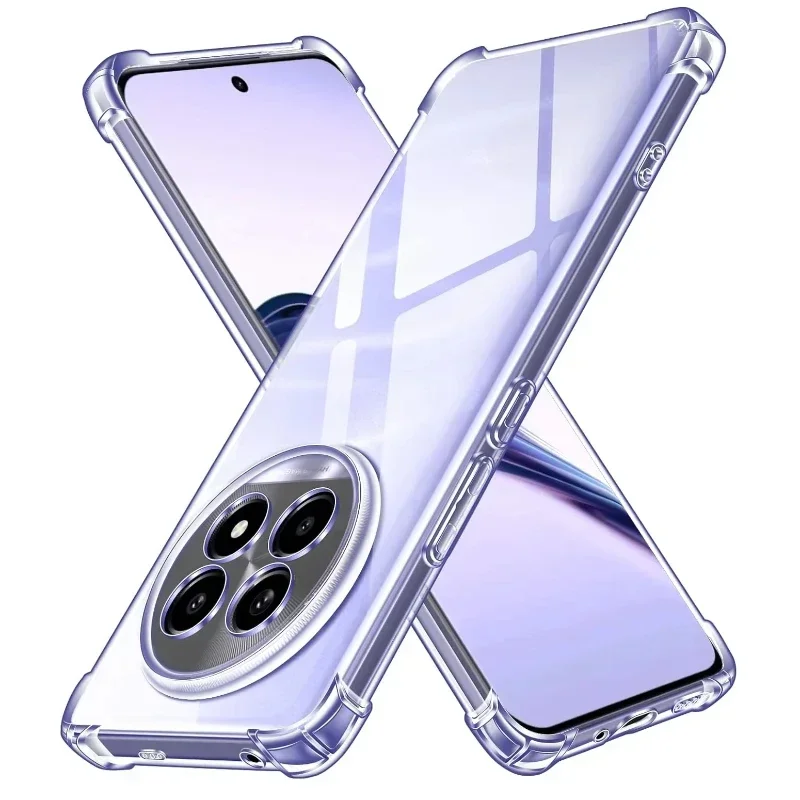 

TPU transparent phone case suitable for Realme 13 shockproof anti slip dustproof anti drop anti fingerprint lightweight design