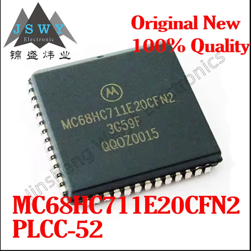 

(1/5-pcs) MC68HC711E20CFN2 MC68HC711 PLCC52 8-bit Microcontroller Original Ships Fast Electronic Components
