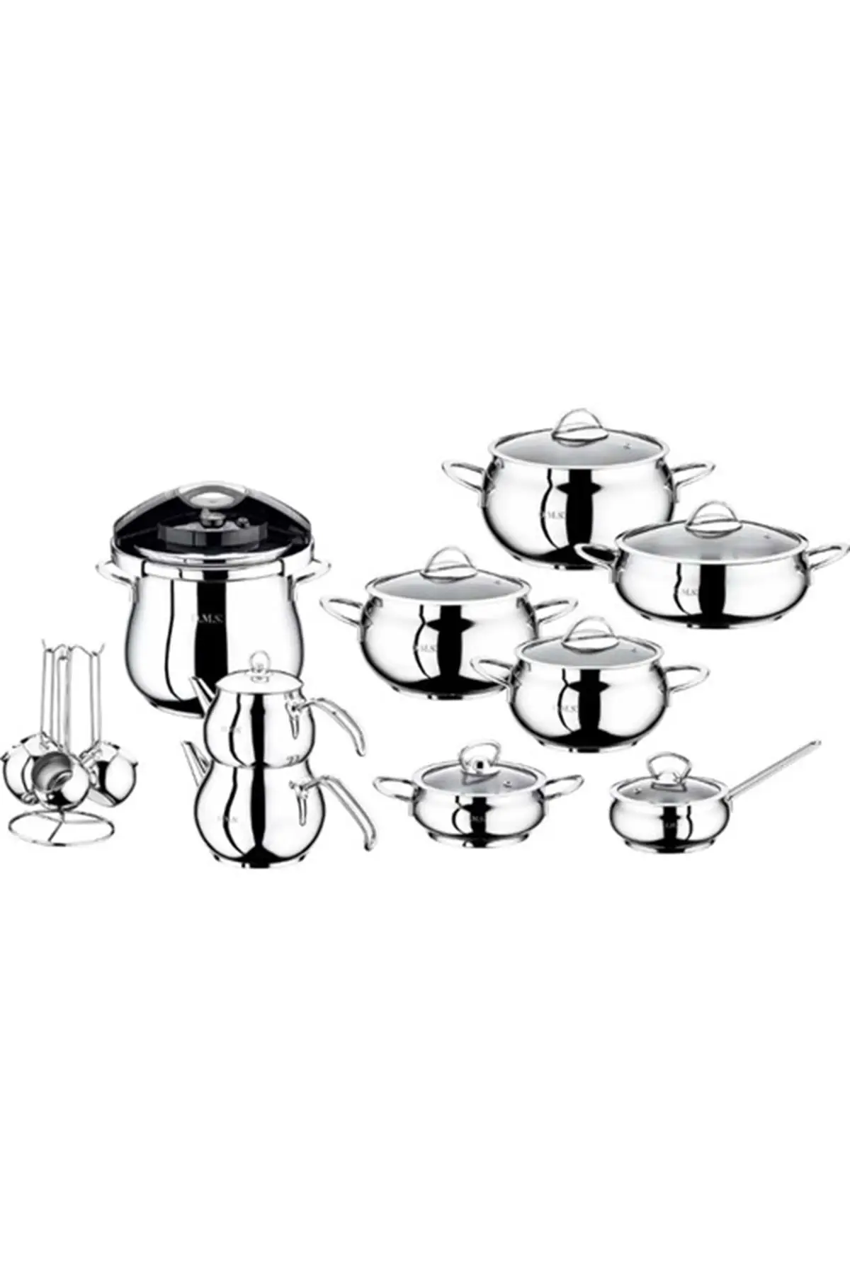 DOLBOVI 22 piece steel Set steel handle 1029 simple Cookware Set