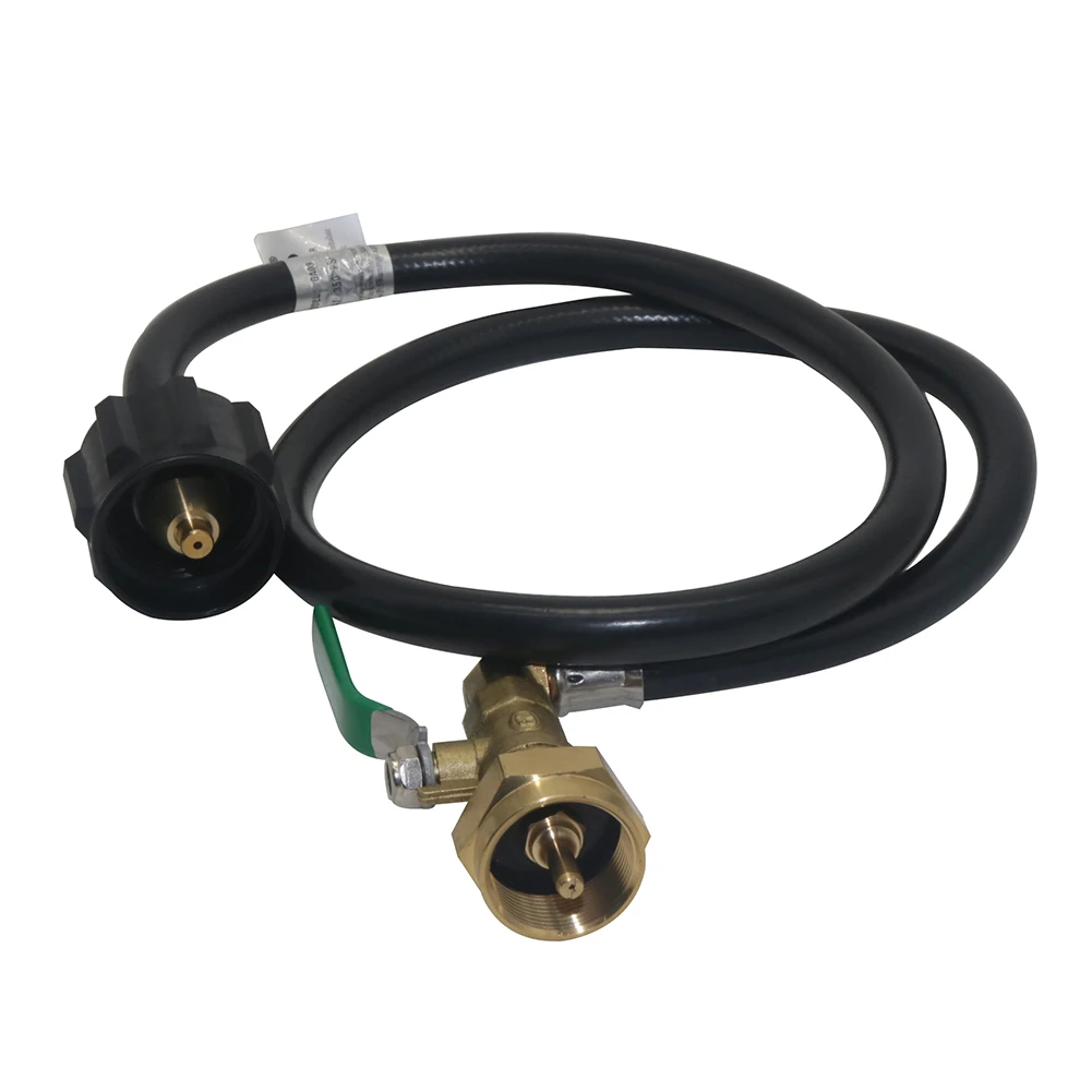 

RV accessories 3FT propane simple and convenient inflation device American style QCC Gas Cylinder Switch Inflation Joint Hose 1m