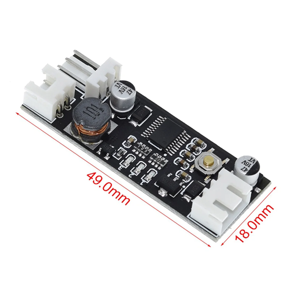 2X Single 12V 0.8A DC PWM 2-3 Wire Fan Temperature Control Speed Controller Chassis Computer Noise Reduction Module