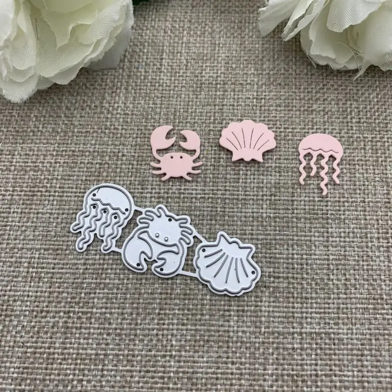 Ocean ship animal shell fustelle in metallo per Scrapbooking fai da te goffratura decorativa artigianato fustellatura modello stampo