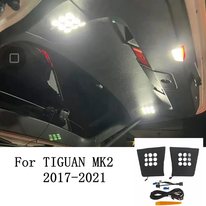 

Fit For Tiguan MK2 2017 2018 2019 2020 2021 Car Trunk Light LED Car Night Tailgate Lamp Interior Refit Suitcase Light Camping