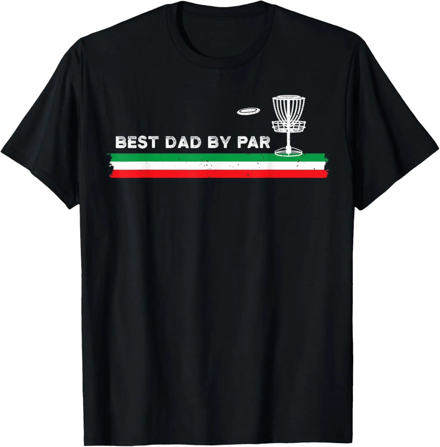 Italian Dad Disc Golf Lover Golfing Father Italy Flag Golfer T-Shirt