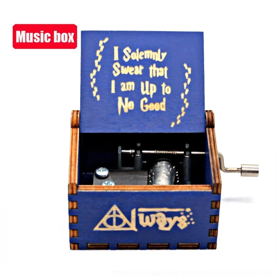 حار العتيقة منحوتة خشبية كرنك اليد بوتر صندوق تشغيل الموسيقى الشكل عيد الميلاد هدية عيد ميلاد 2025 رائجة البيع