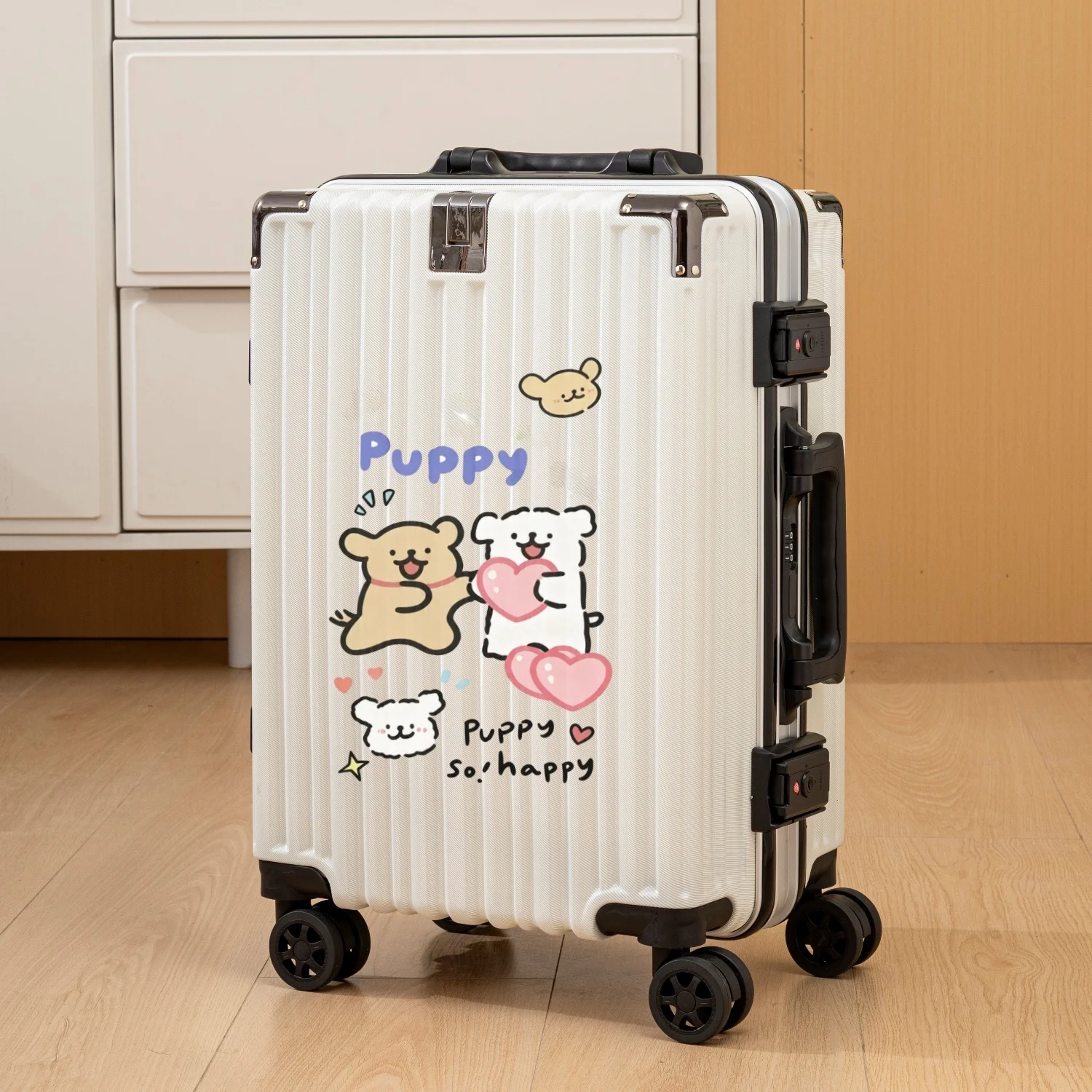 2026-new-cute-cartoon-luggage-suitcase-universal-wheel-pull-rod-password-lock-unisex-children-students-bag-travel-bag