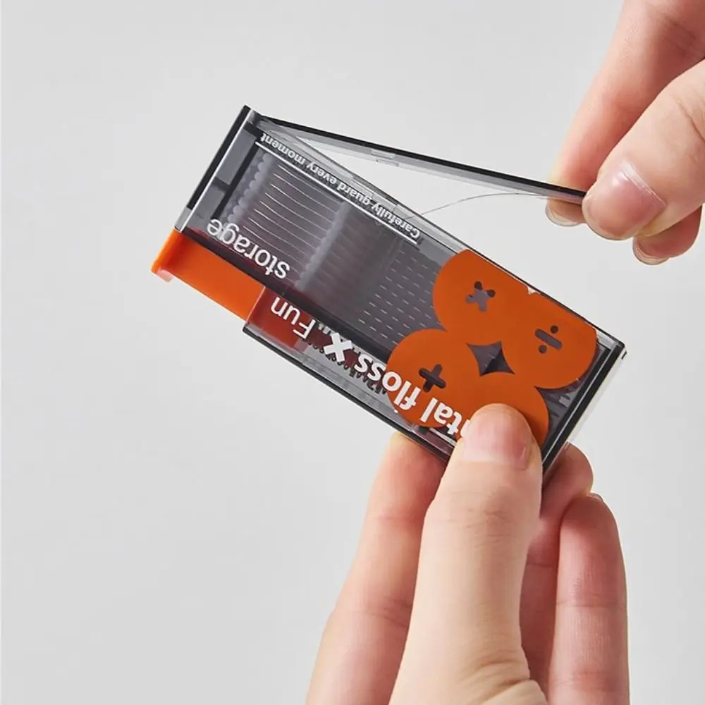 

Автоматическая коробка для хранения зубной нити, портативный дозатор зубной нити для гигиены полости рта, удобный с 10 шт. зубной нити