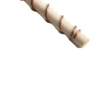 /6 /Pack /Electroculture Copper Garden Stakes 12 Inch Wooden Plant Support Stake For Vegetable Flower Growth Enhancement Tool