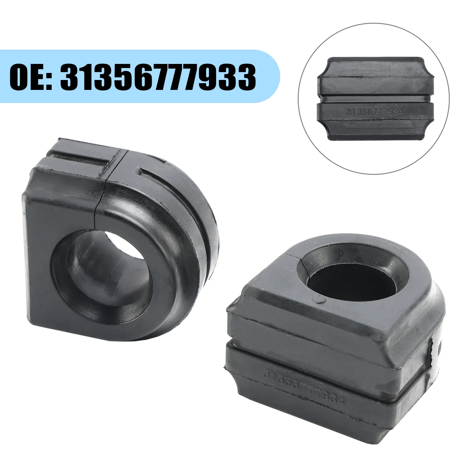 Artudatech 2* Front Stabilizer Sway Bar Bushing for F10 F11 F12 520i 528i 640i 31356777933 Car Accessories