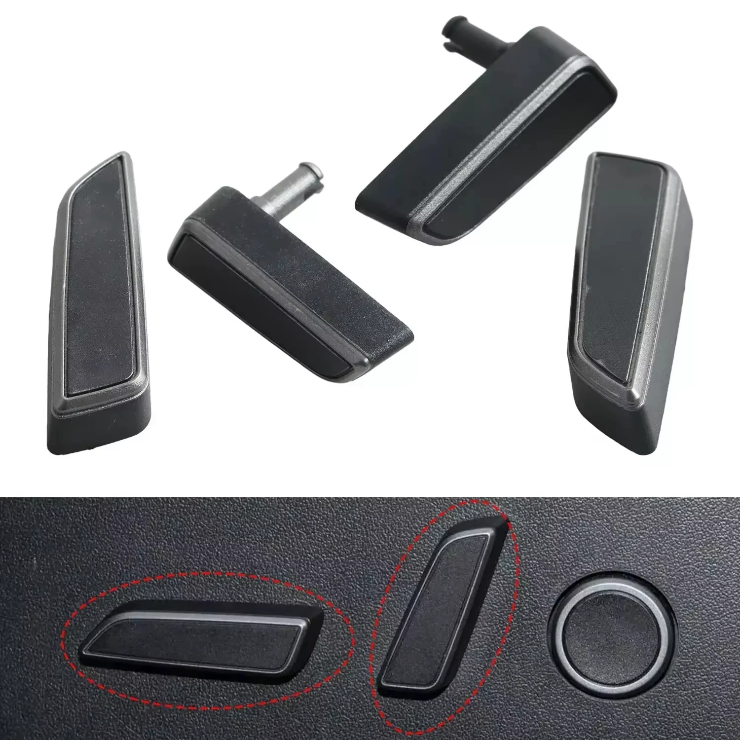 

Кнопка переключения вперед сиденья для Tesla Model 3/Y 2021-2023, ручка переключателя регулировки спинки со стороны водителя и пассажира 1098842-01-E