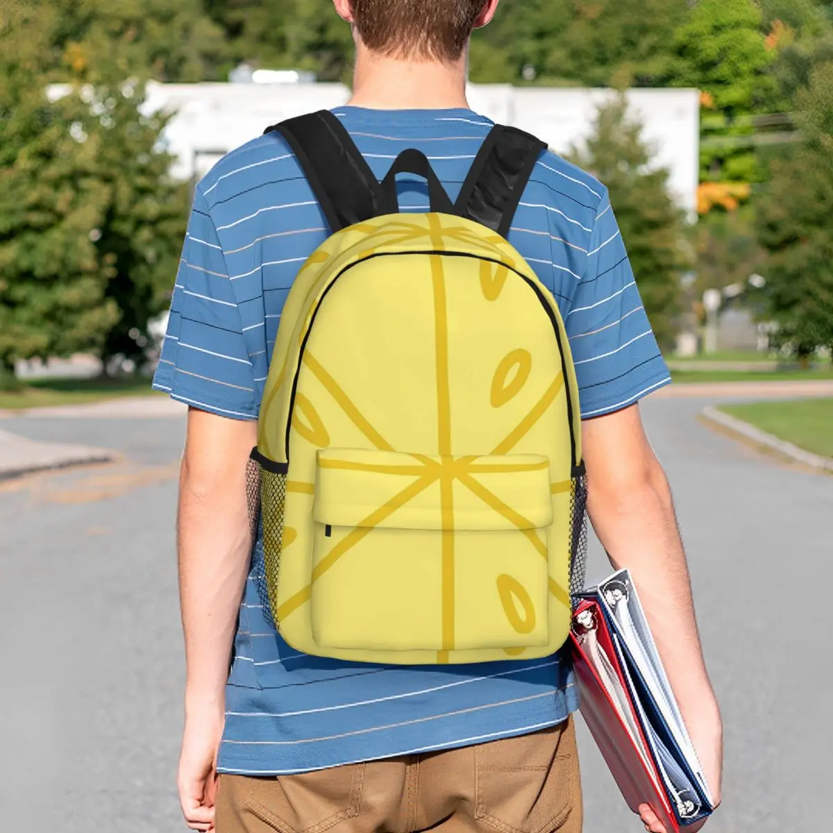 Playful Lemon Slices Backpack Student BookBag Kids School Bag Computer Shoulder Bags for Men Women